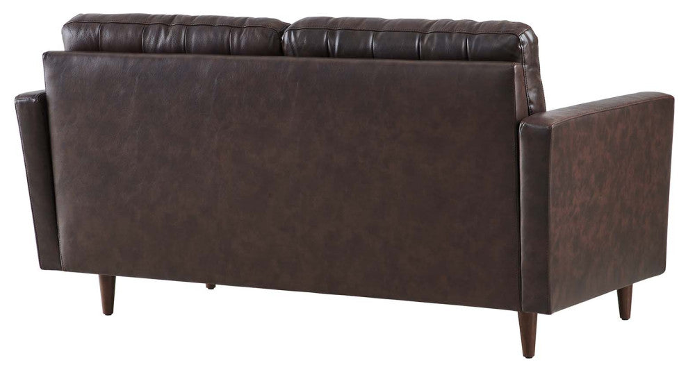 Exalt Tufted Vegan Leather Loveseat