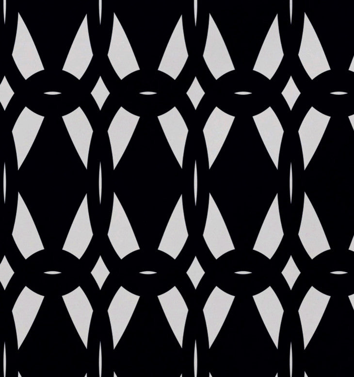 18"x14" Geo-Craze, Geometric Print Placemat, Navy Blue, Set of 4