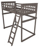 Mission Loft Bed, Homestead Stain, Twin, Side Ladder