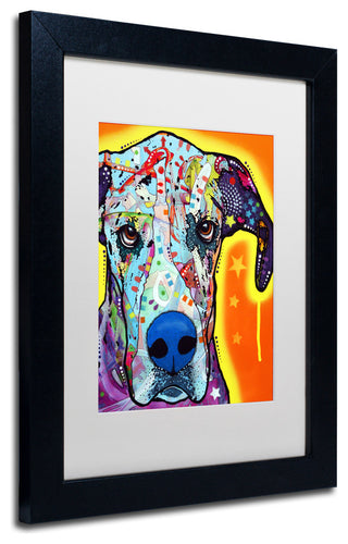 Dean Russo 'Great Dane' Framed Art, 11x14, Black Frame, White Mat