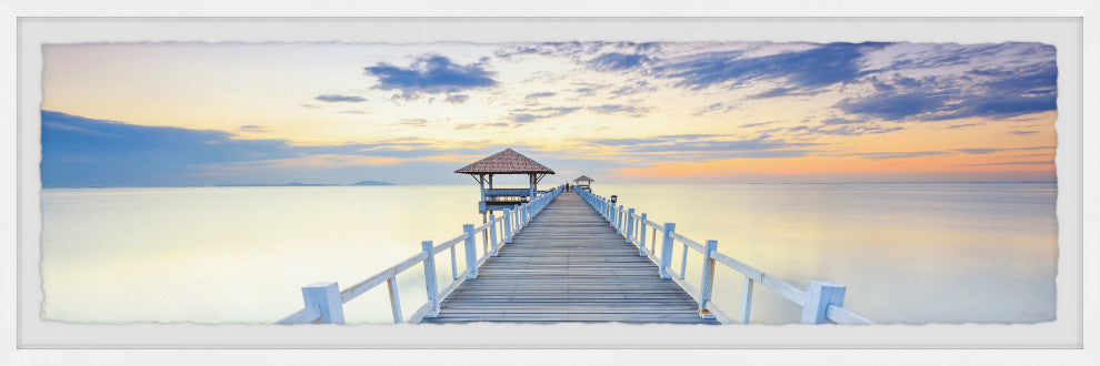 "Memories Are Forever" Framed Painting Print, 45x15