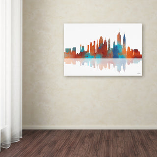 'New York, New York Skyline 2' Canvas Art by Marlene Watson