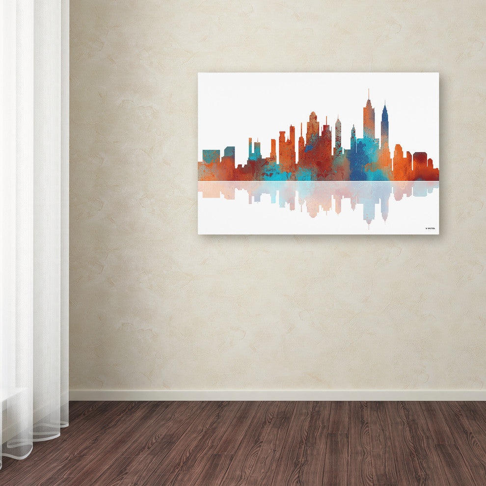 'New York, New York Skyline 2' Canvas Art by Marlene Watson