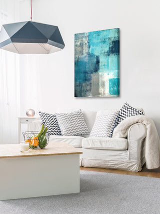 "Meditation in Blue II" Painting Print on Canvas