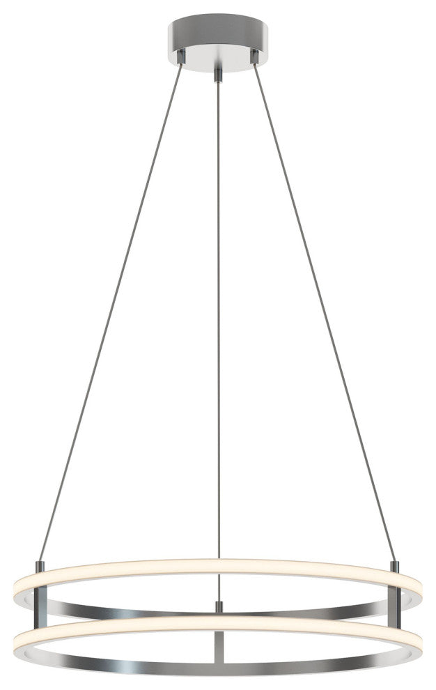 Gemini 24'' LED Pendant - Painted Nickel