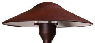 Low Voltage Landscape  Mushroom Light, Rust, Halogen