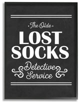 Olde Lost Socks Detective Service, 16"x20", Framed Giclee Texturized Art