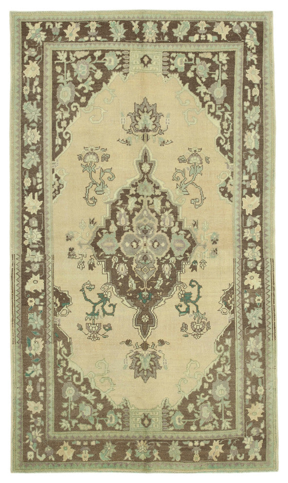 Rug N Carpet - Hand-knotted Anatolian 5' 1'' x 8' 9'' Vintage Wool Rug