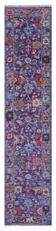 Runner Turkish Oushak Handmade Wool Rug 2' 8" X 12' 9" - Q15927
