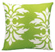 Mina Victory AS065 Throw Pillow, Apple/Green, 20" x 20"