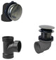 Illusionary Overflow, Sch. 40 ABS Plumbers Pack With Tip-Toe Bath Drain