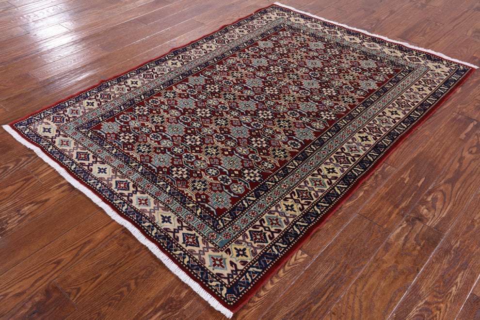 4' 3" X 5' 9" Shirvan Hand Knotted Wool Rug Q6677