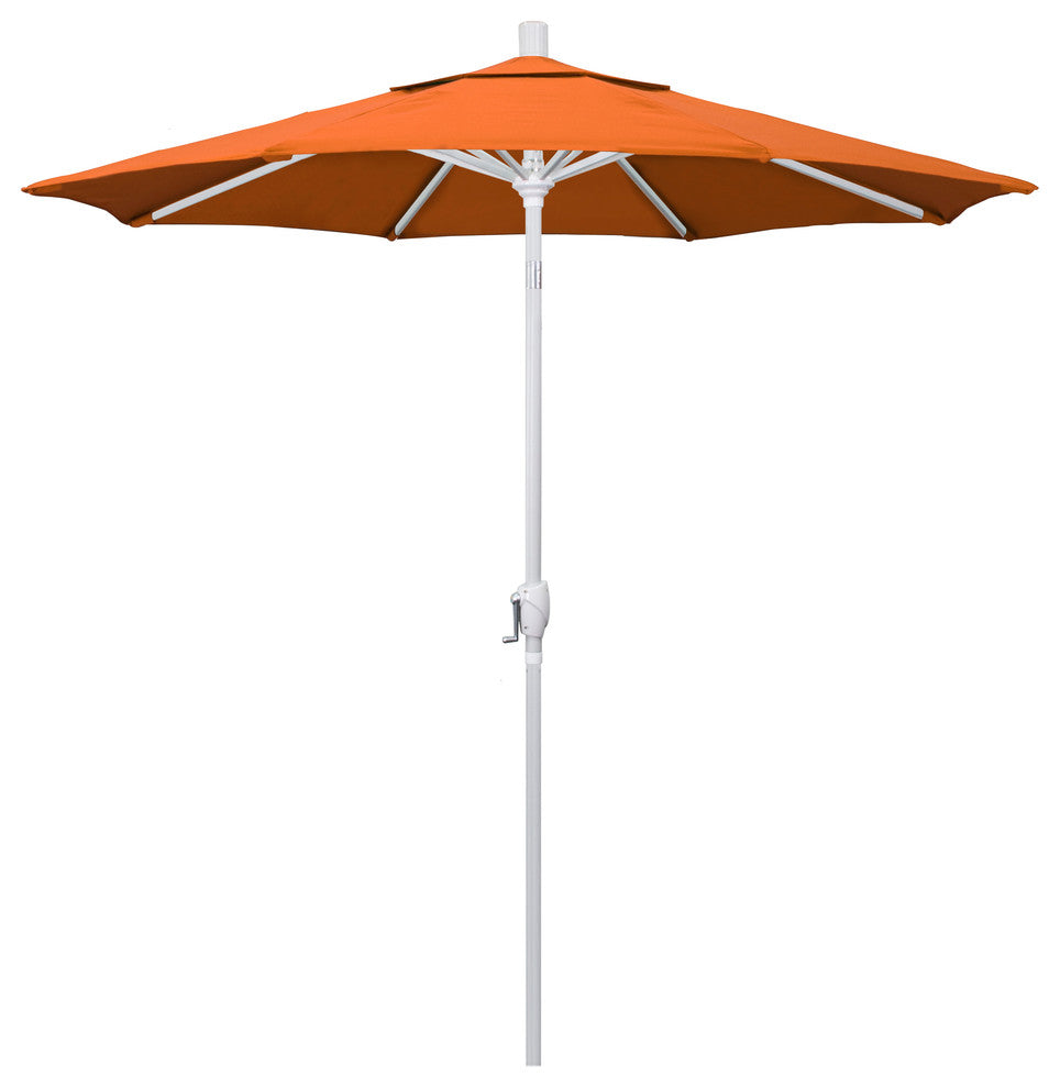 7.5' Aluminum Umbrella Push Tilt, Sunbrella, Tuscan