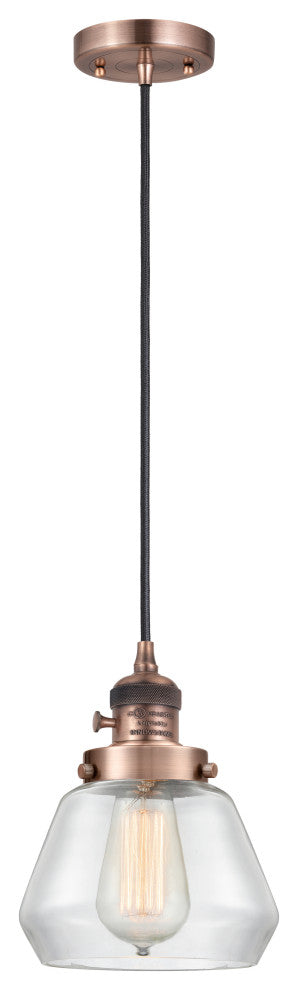 INNOVATIONS 201CSW-AC-G172-LED 1-Light Mini Pendant Antique Copper