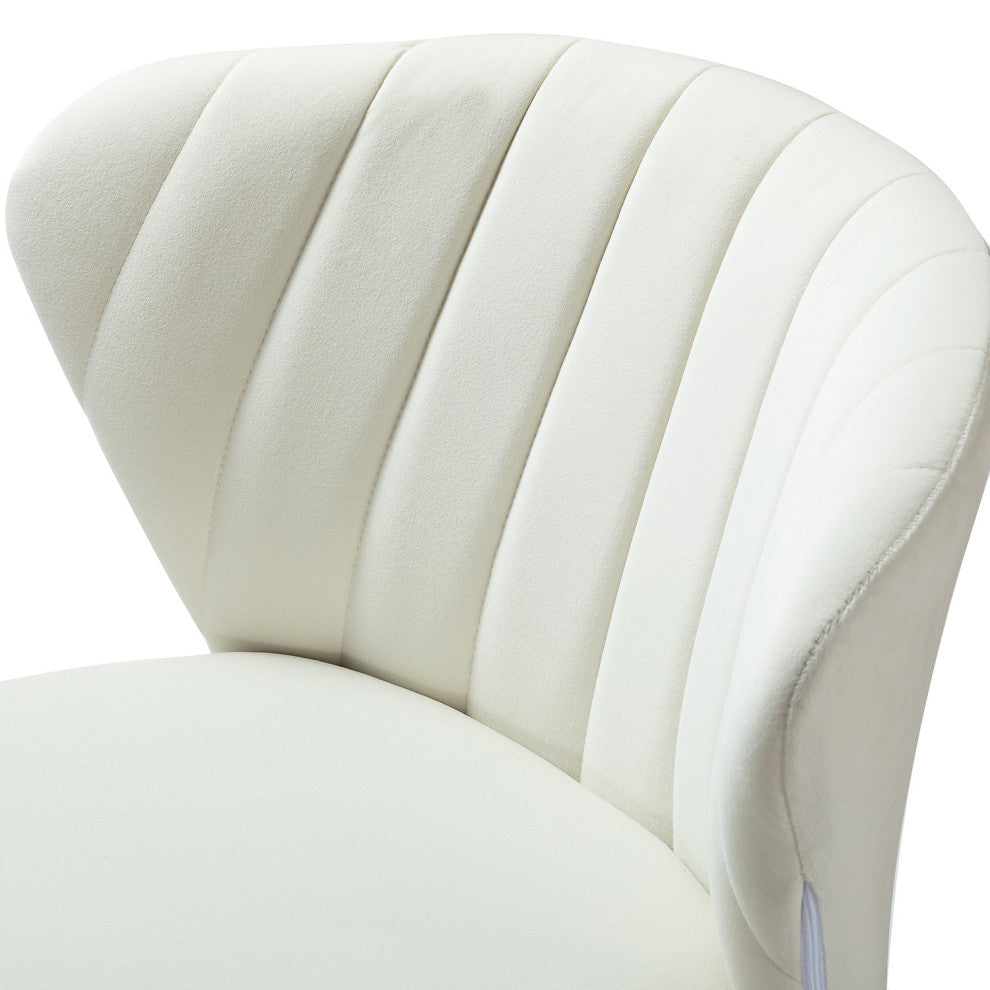 Milia Dining Chair Set of 4, Ivory