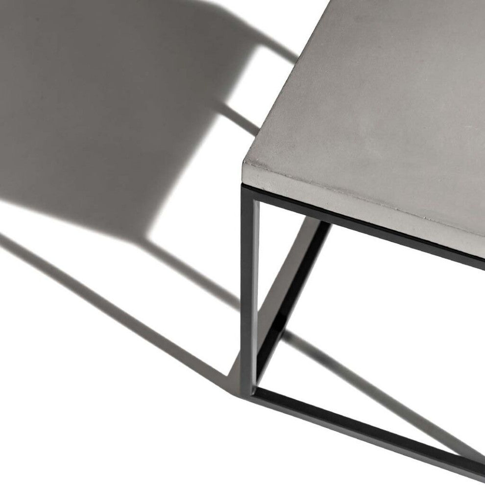 Lyon Beton Perspective Side Table | Black