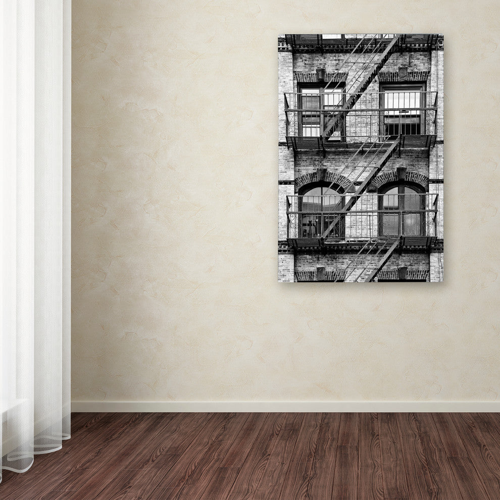 Philippe Hugonnard 'Fire Escape Manhattan' Canvas Art, 24"x16"
