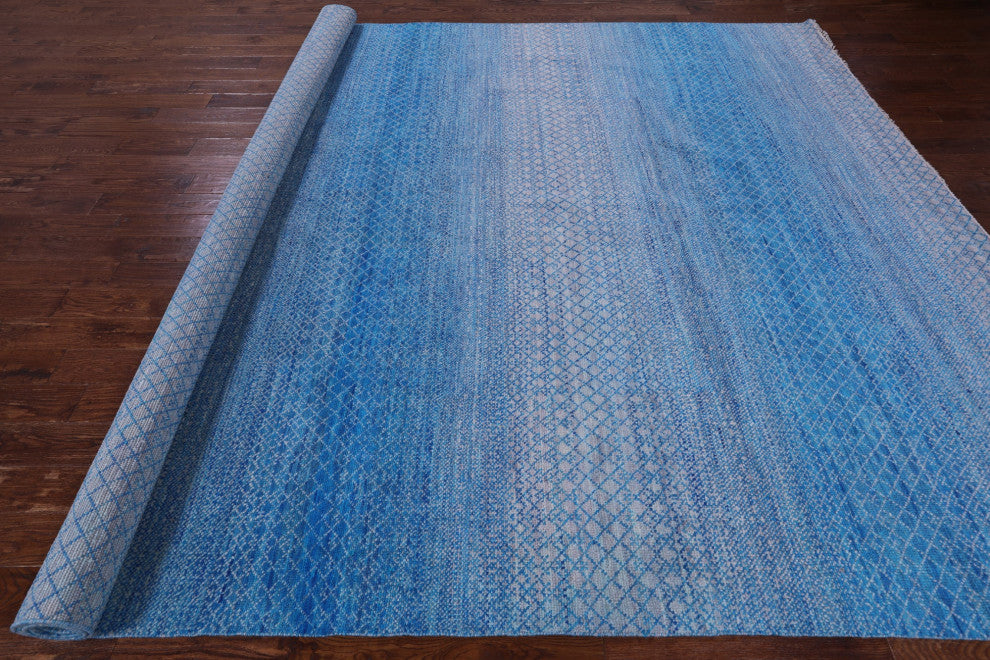 10' 2" X 14' 2" Savannah Grass Hand-Knotted Wool Rug - Q13195