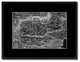 Transylvania, Hungary Old Monochrome Map Print On Canvas With Frame, 16" X 21"