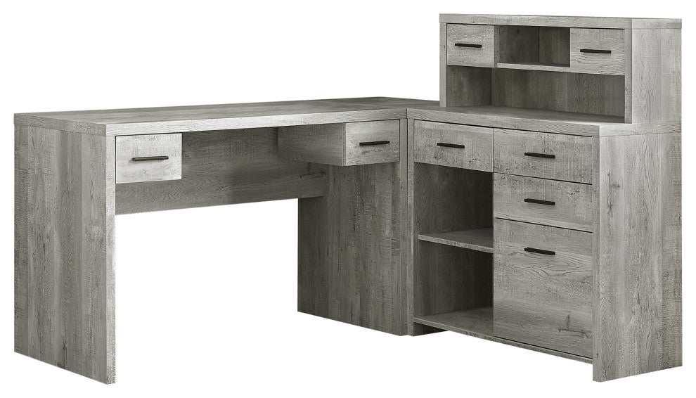 Computer Desk, Home Office, Corner, Left, Right Set-Up, Storage Drawers, L Shape