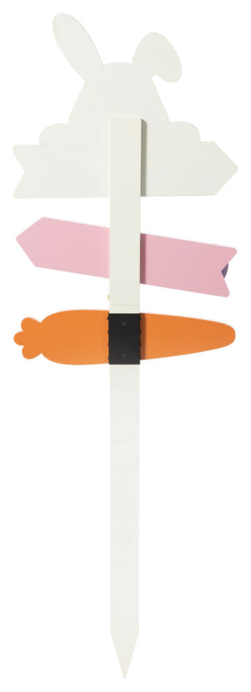 36"H Wooden Easter Bunny Yard Stake