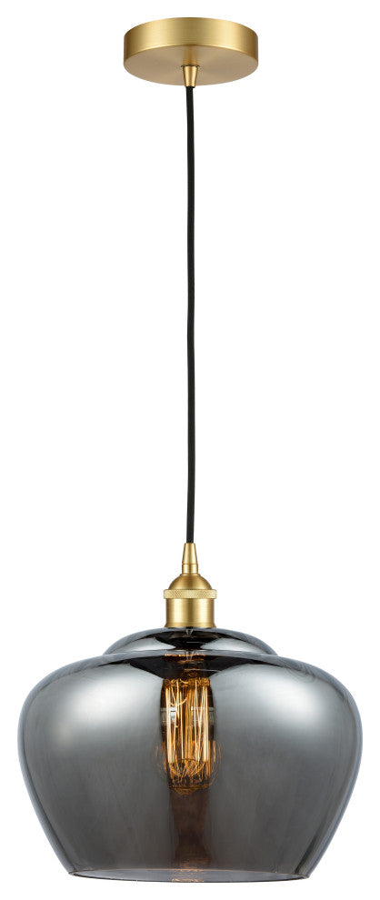 Innovations 616-1P-SG-G93-L-LED Fenton 1 Light 11" Mini Pendant, Satin Gold