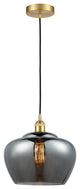 Innovations 616-1P-SG-G93-L-LED Fenton 1 Light 11" Mini Pendant, Satin Gold