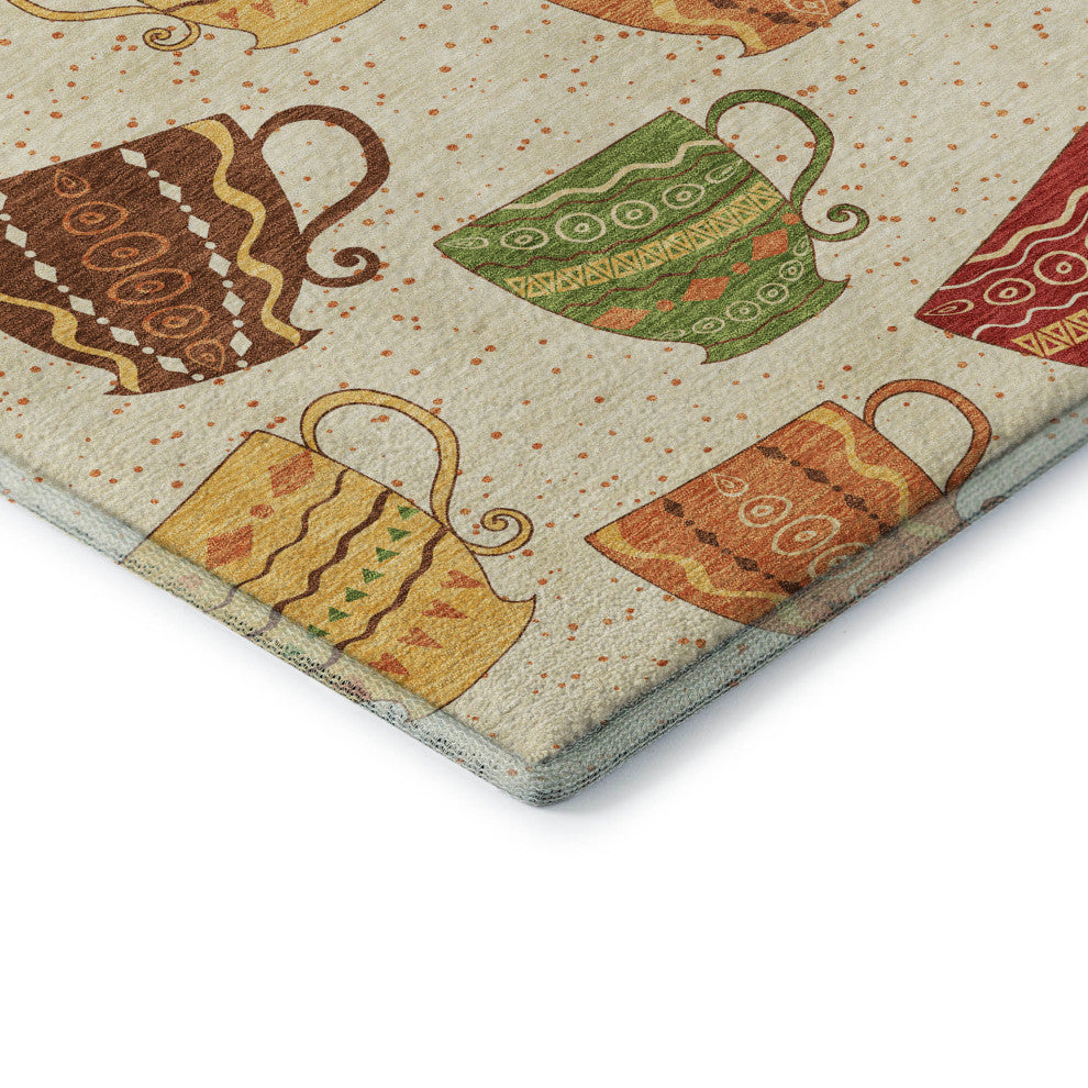 Addison Premium Washable Mayfield AMF170 ivory 3'' x 5'' Rug