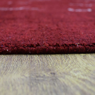 HAND KNOTTED LOOM SILK ECO-FRIENDLY RUGS-8'x10',Rectangle,Red White,Contemporary