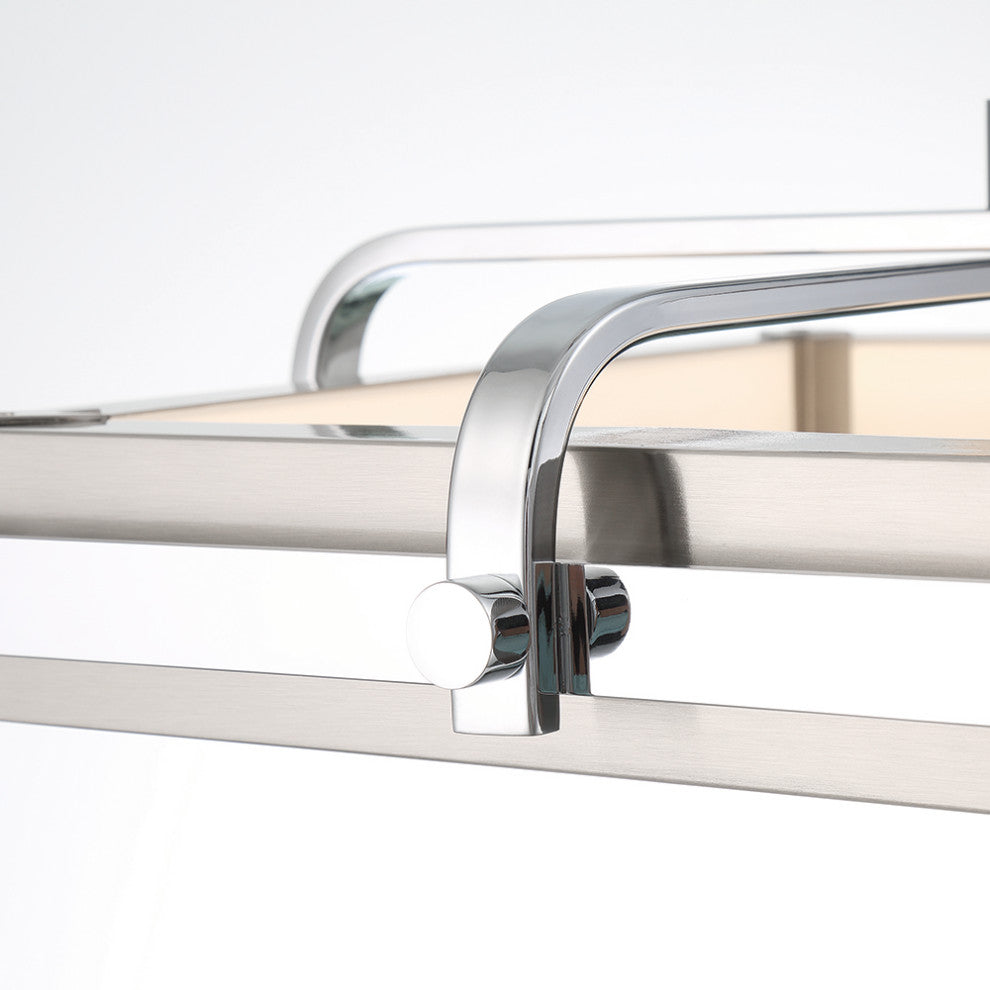 Annilo 1-Light Chandelier, Chrome/Nickel