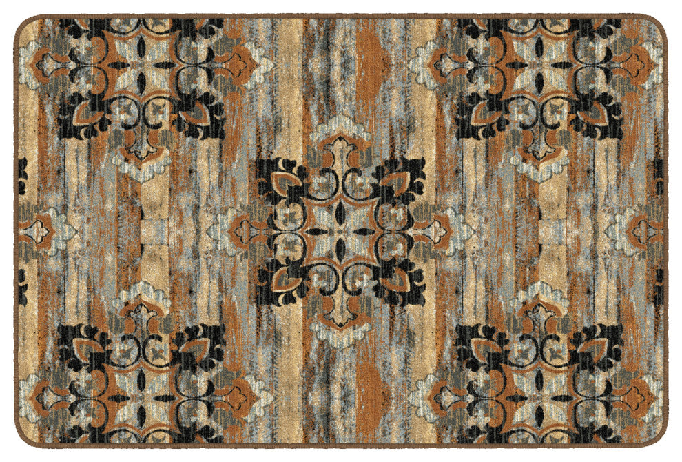 Flagship Carpets FA1378-22FS 4x6 Franklin Chocolate Rug