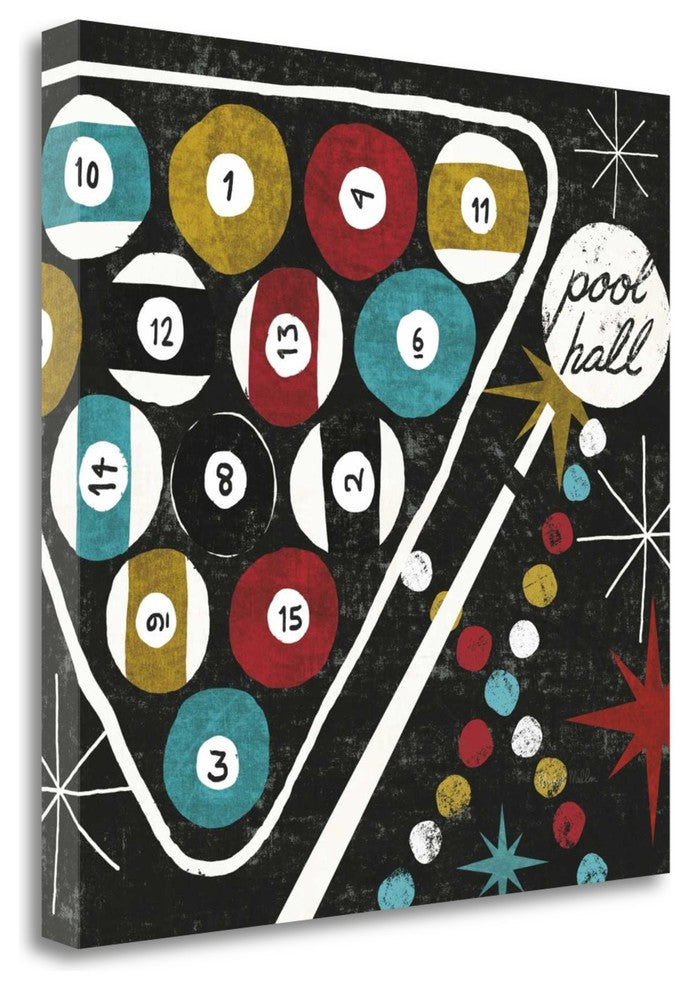 "Vegas - Pool Hall" By Michael Mullan, Giclee Print on Gallery Wrap Canvas