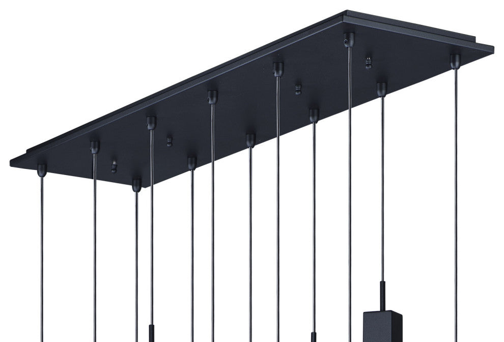 ET2 E31248-20 Quartz 12 Light 39"W LED Linear Pendant - Polished Chrome