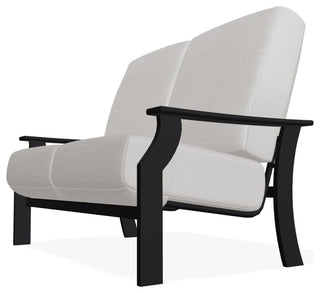 St. Catherine Deep Seat Outdoor Loveseat, Tabloid Cloud/Black