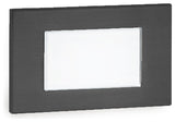 LED Low Voltage Diffused Step and Wall-Light 3000K, Black