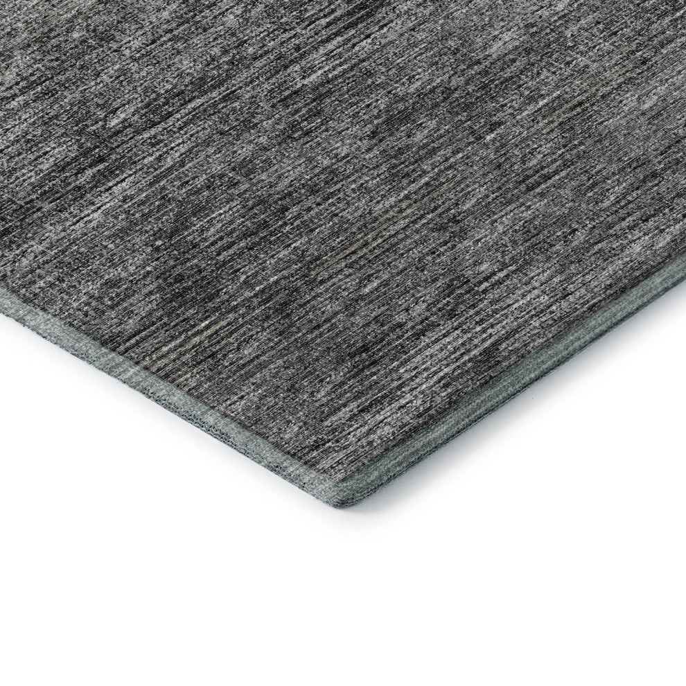 Premium Machine Washable Mayfield AMF32 Gray 8' x 8' Round Rug
