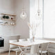 1-Light 10 in. Brushed Nickel Pendant With Globe Shaped Clear Glass Shade