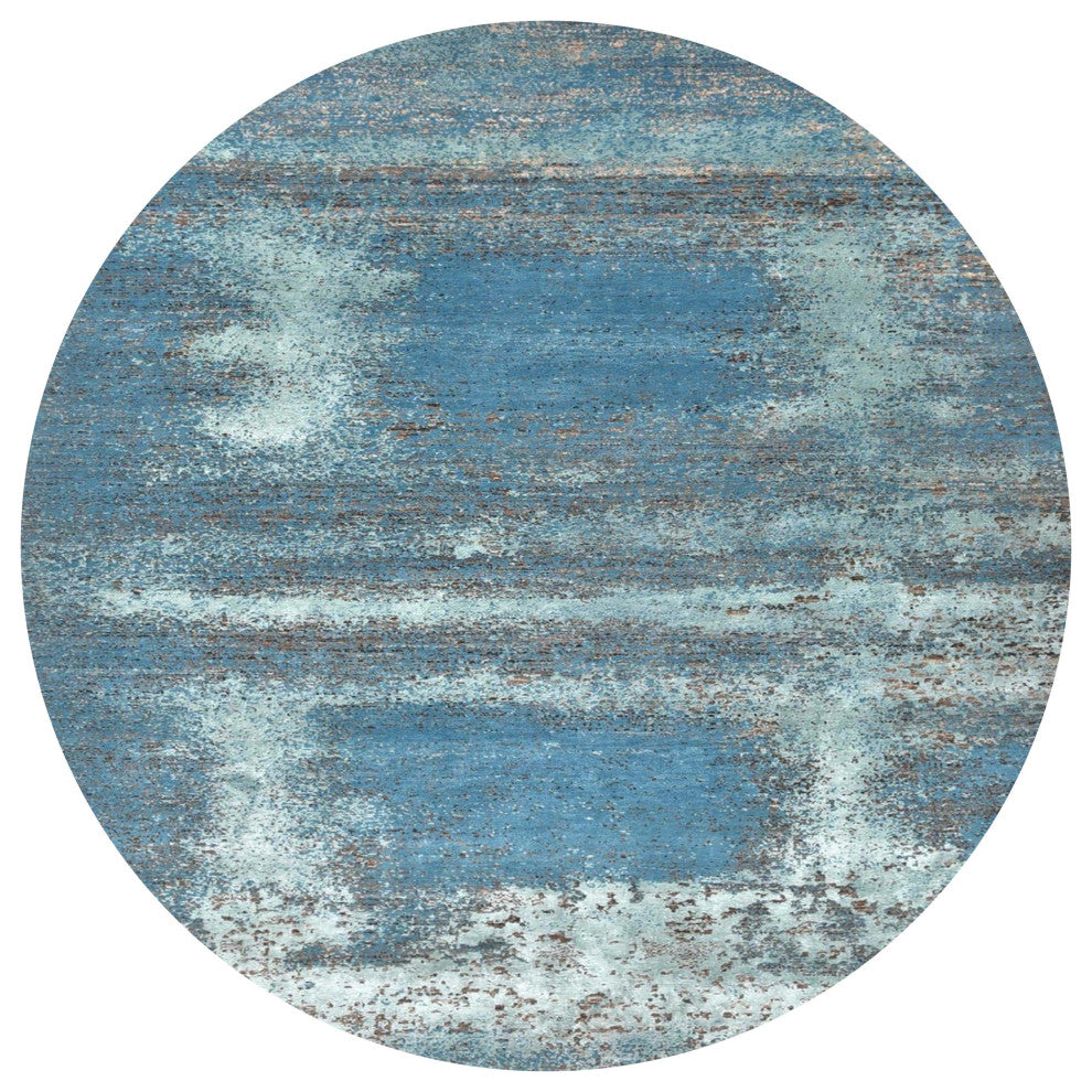 Ahgly Company Indoor Round Mid-Century Modern Area Rugs, 6' Round