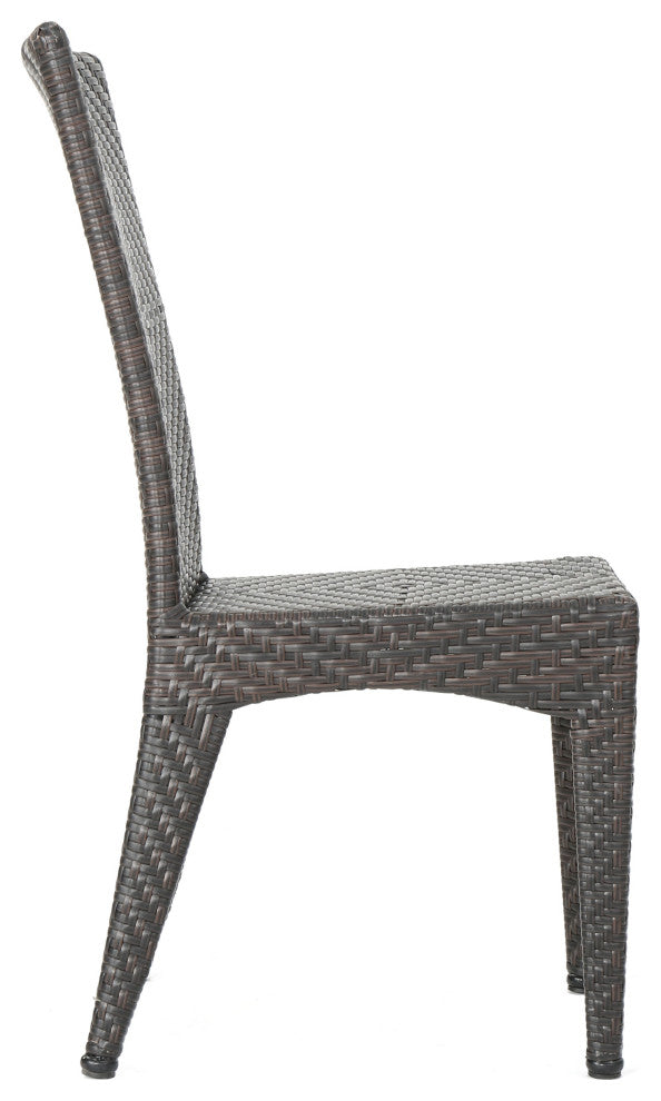 GDF Studio 9-Piece Moorhouse Outdoor Multi-Brown Wicker Dining Set