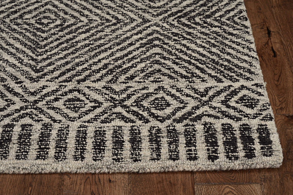 HomeRoots 60" X 84" Blue Wool Rug