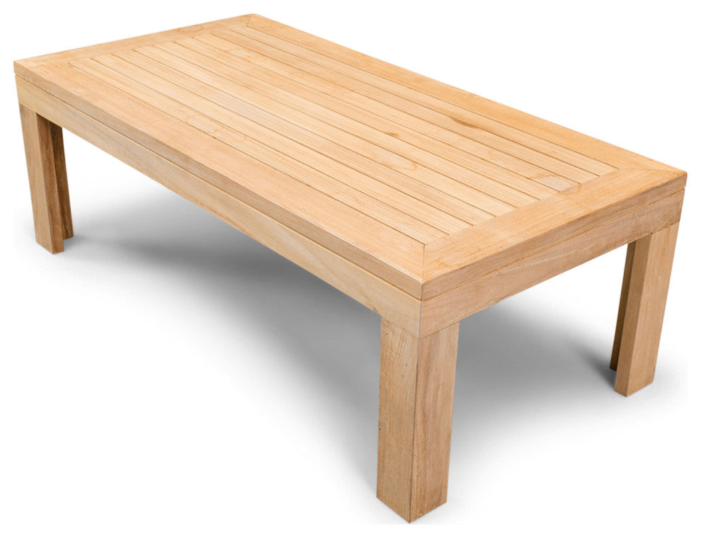Ando Teak 4 Piece Loveseat Set, Canvas Flax
