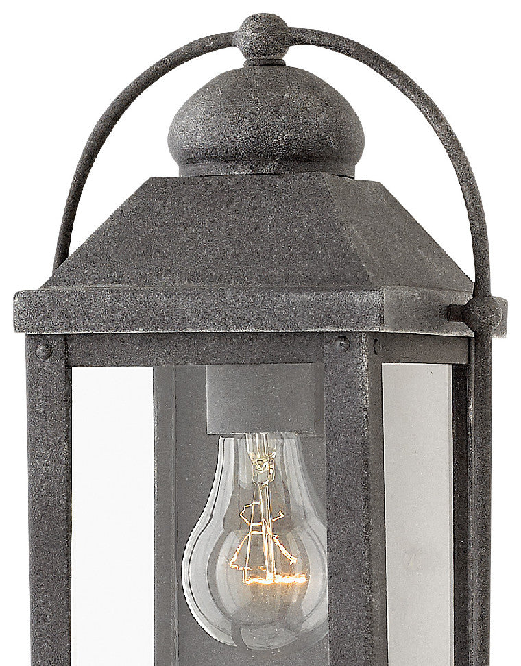 Hinkley Anchorage Small Wall Mount Lantern, Aged Zinc