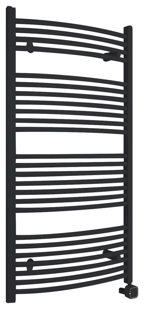 HEATGENE Smart Towel Warmer With Timer and Temperature Control, Matt Black