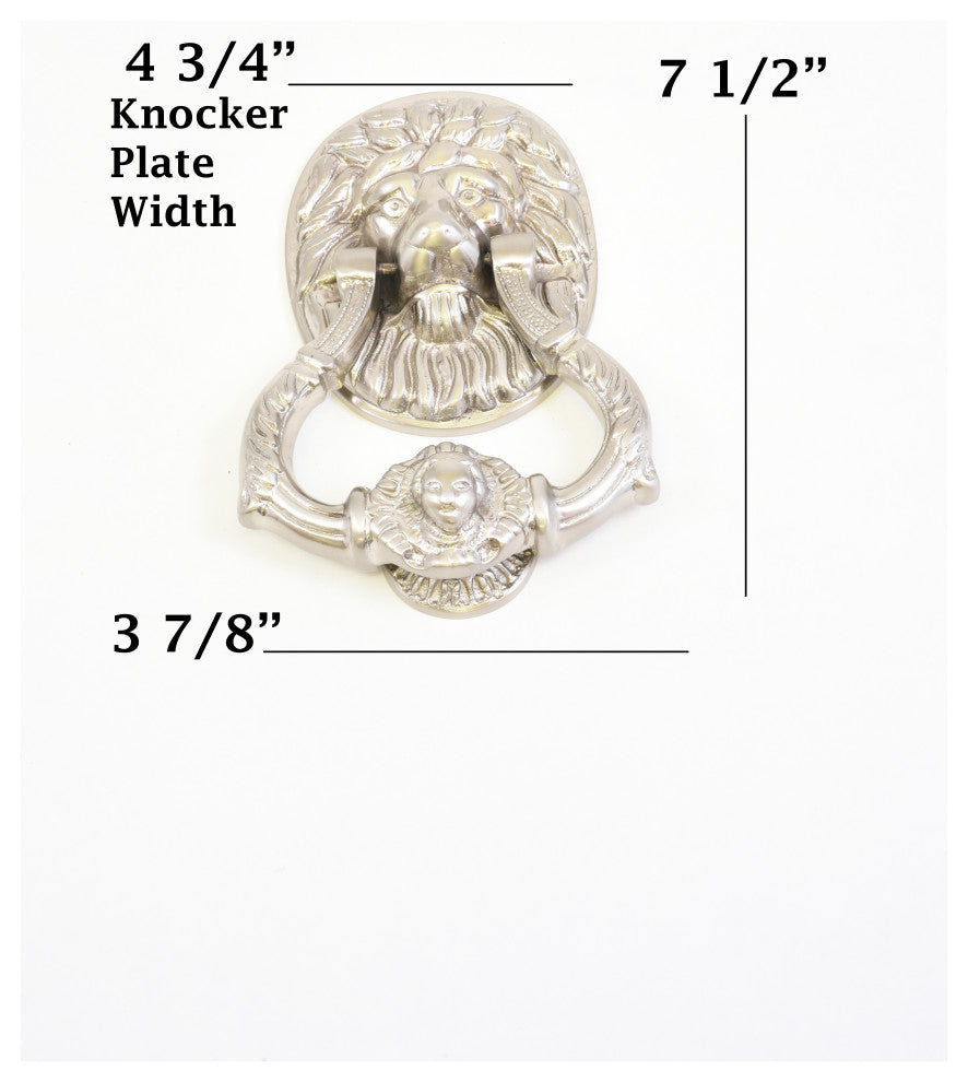7.5" Lion Door Knocker