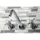 KS8021BEX Two-Handle Wall Mount Tub Faucet, Polished Chrome