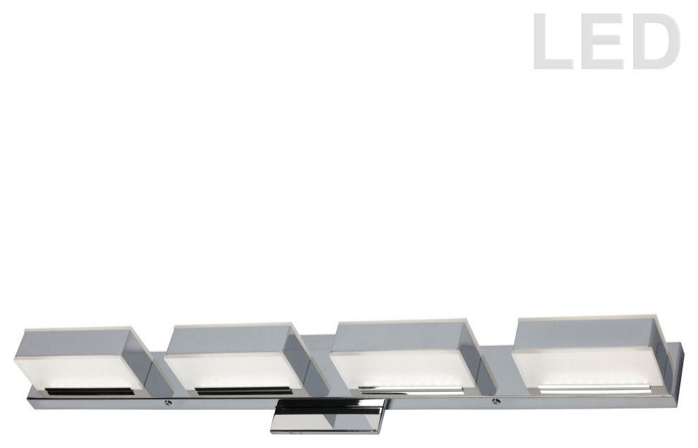 20W LED Wall Vanity, Polished Chrome Finish