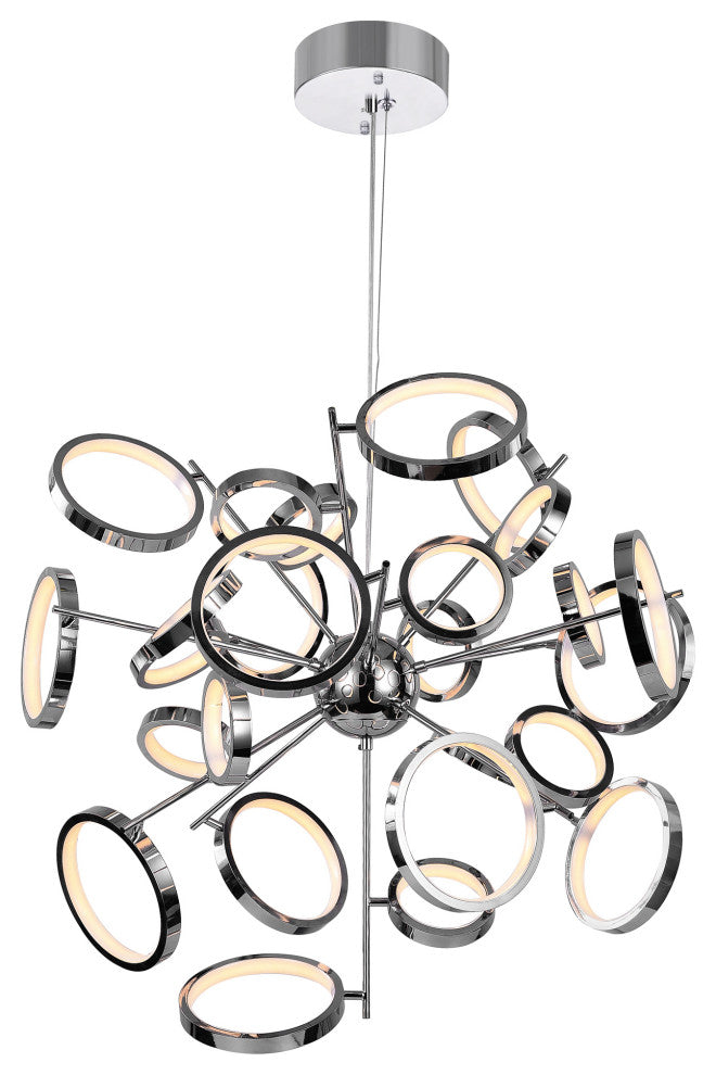 Colette LED Chandelier With Chrome Finish
