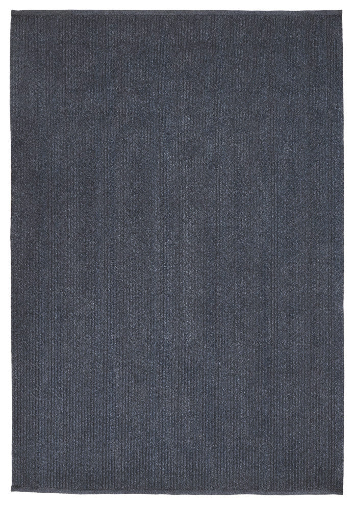 Calais Solid Indoor/Outdoor Rug, Navy, 7'6"x9'6"