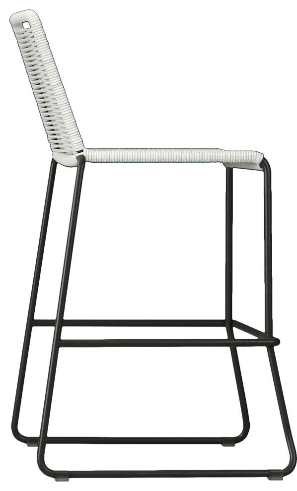 Barclay Bar Stool, White Cord