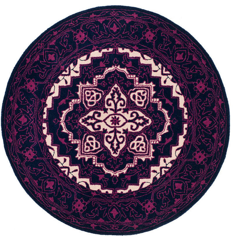 Safavieh Bellagio Blg597A Rug, Purple/Ivory, 2'3"x7'0" Runner